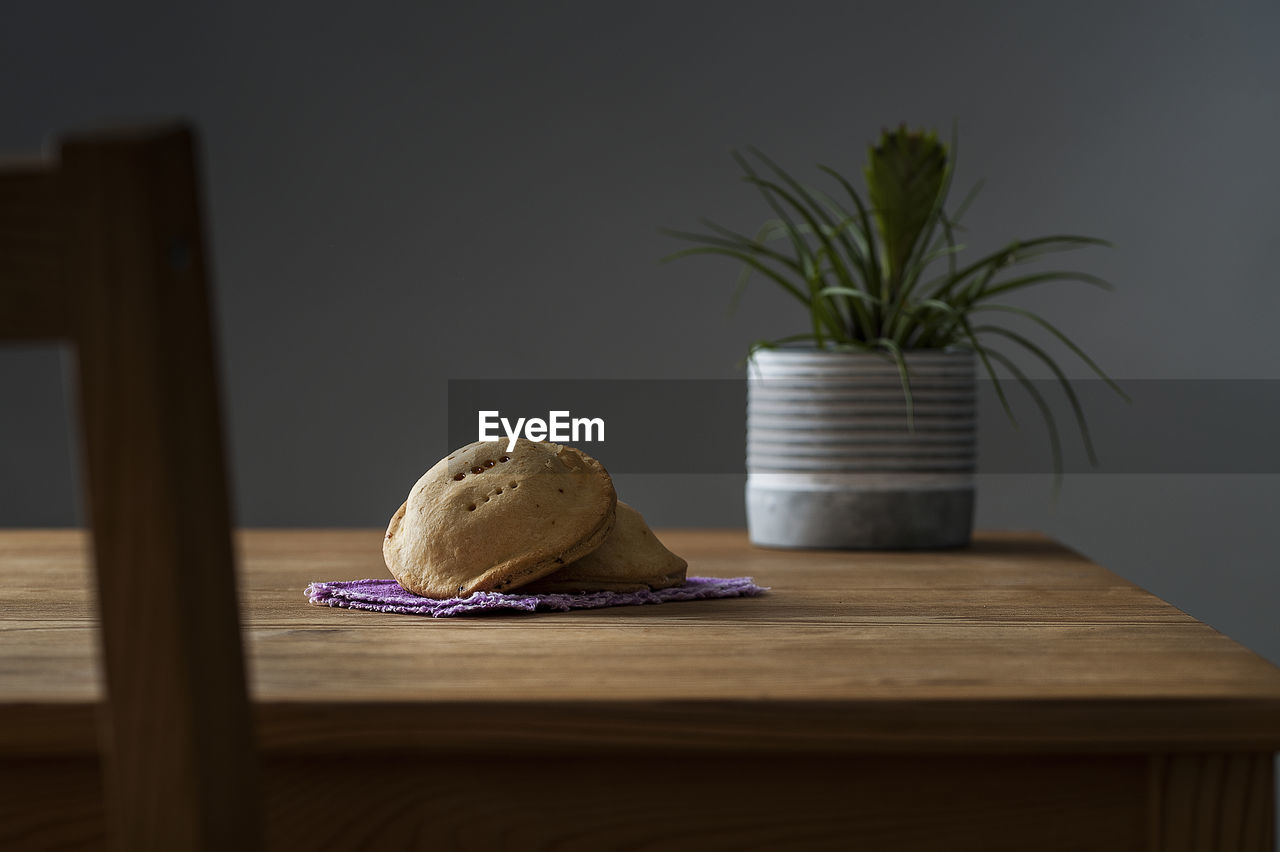 Food on table at home