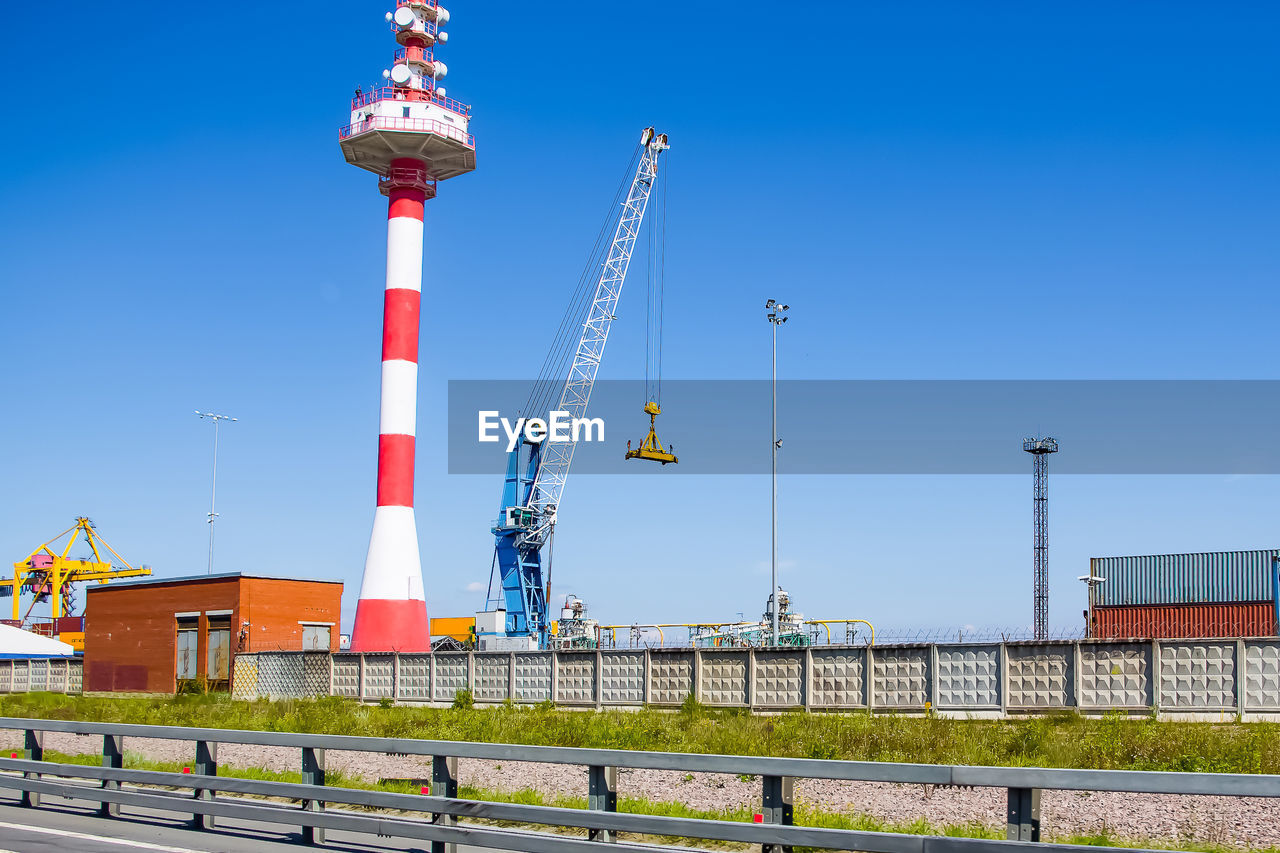 Crane in the cargo port