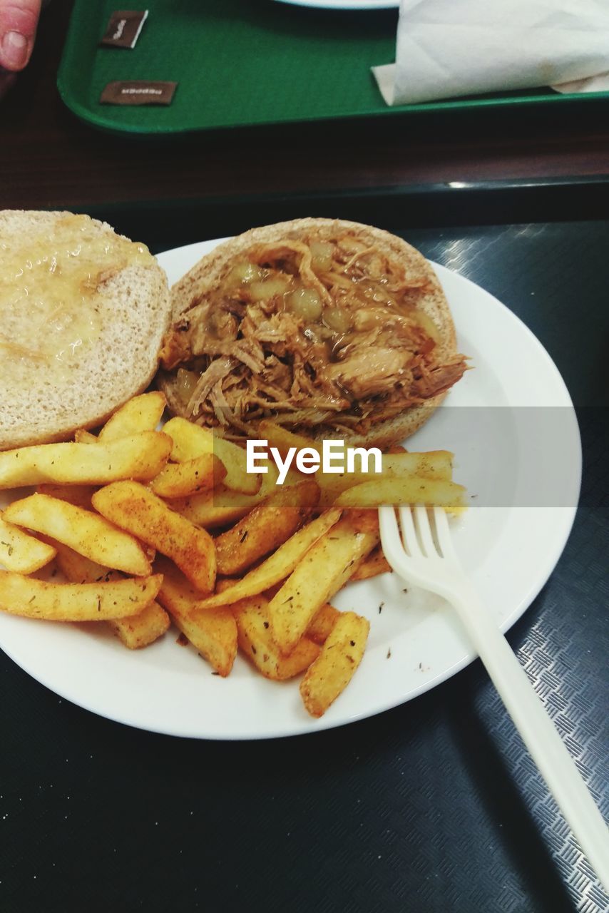 CLOSE-UP OF FOOD ON PLATE