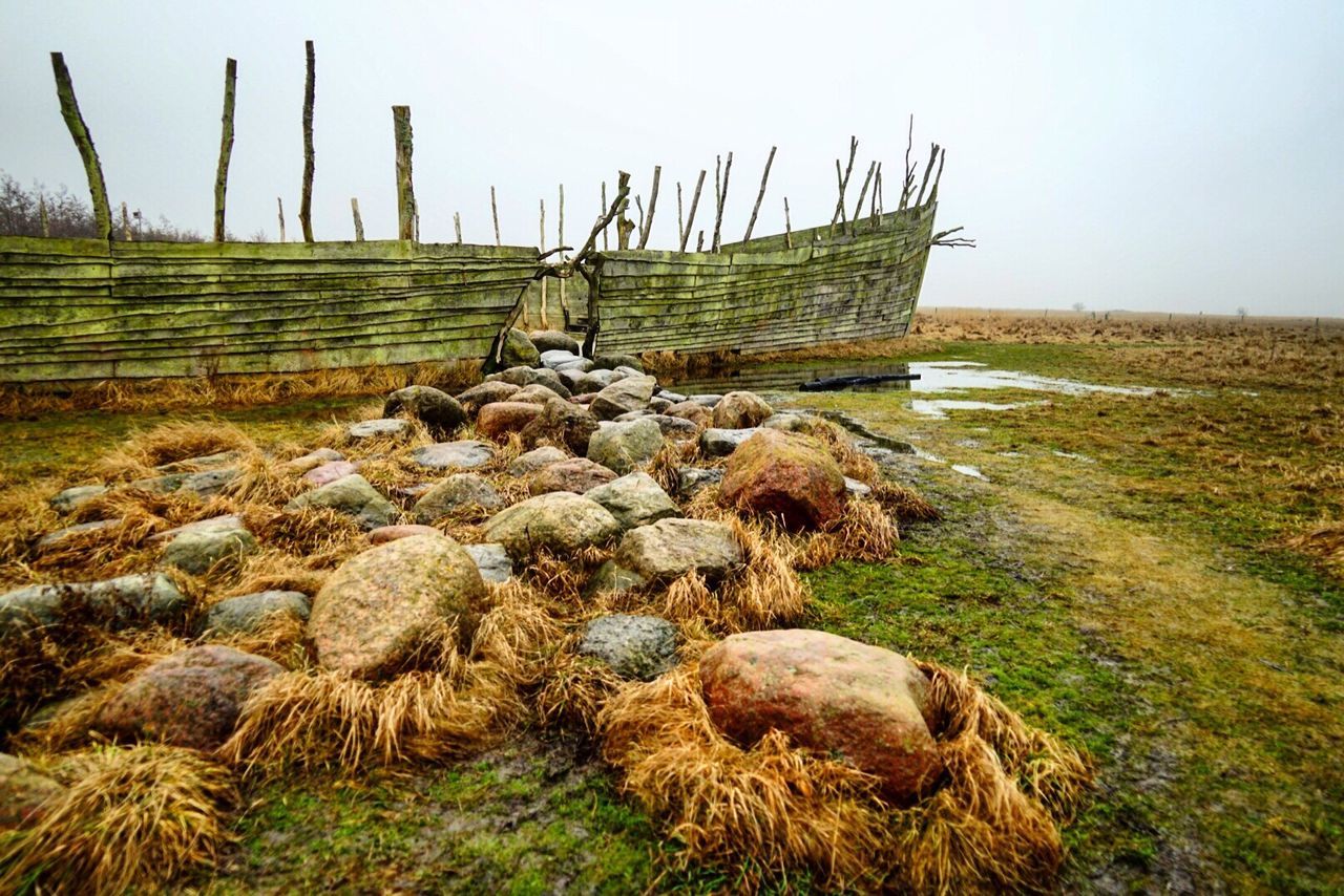 ROCKS ON FIELD