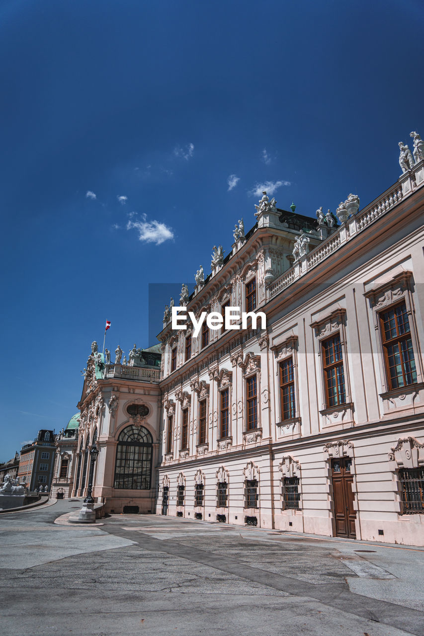 Low angle view of historical building against sky