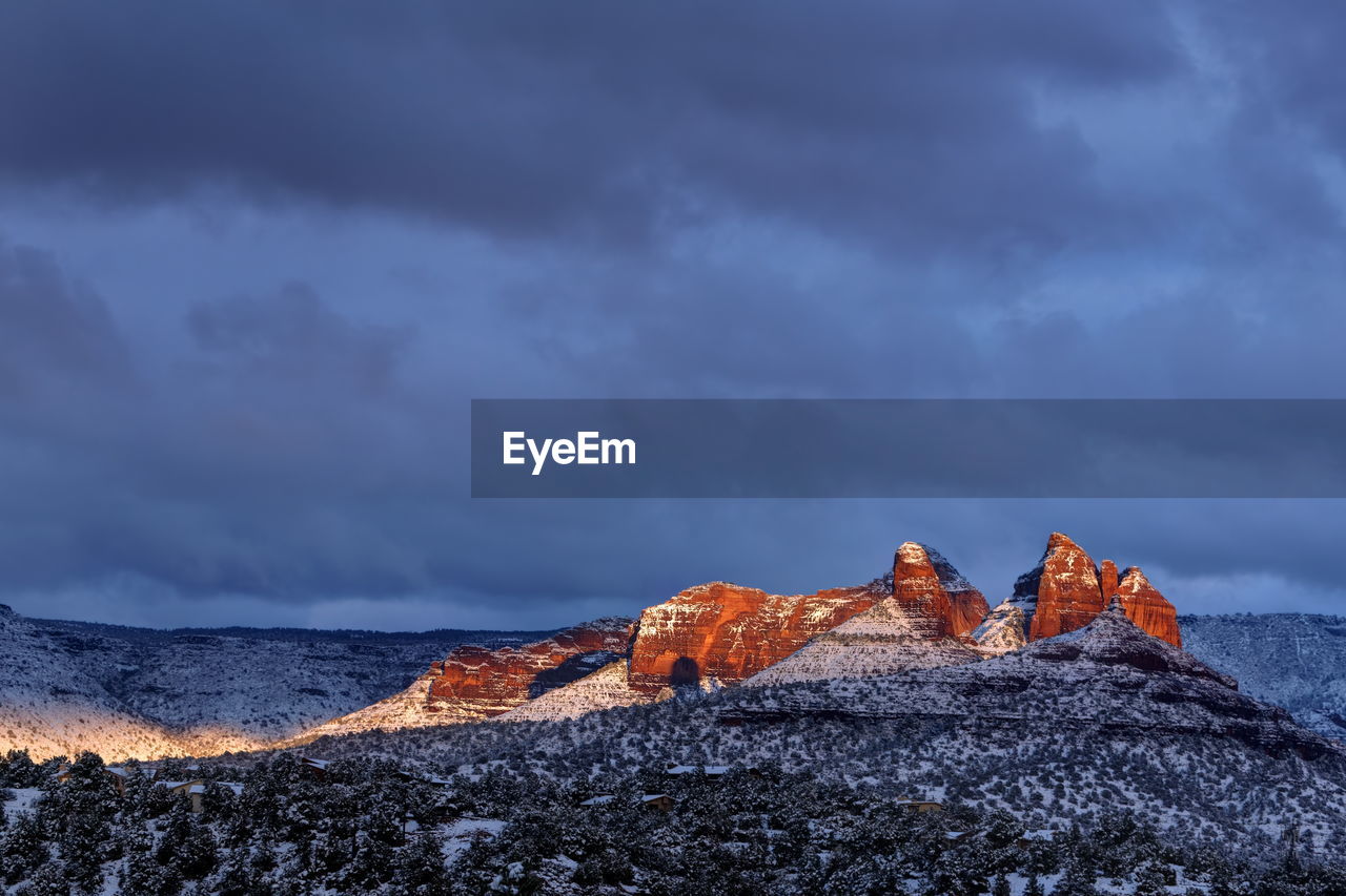 Scenic view of mountain against sky