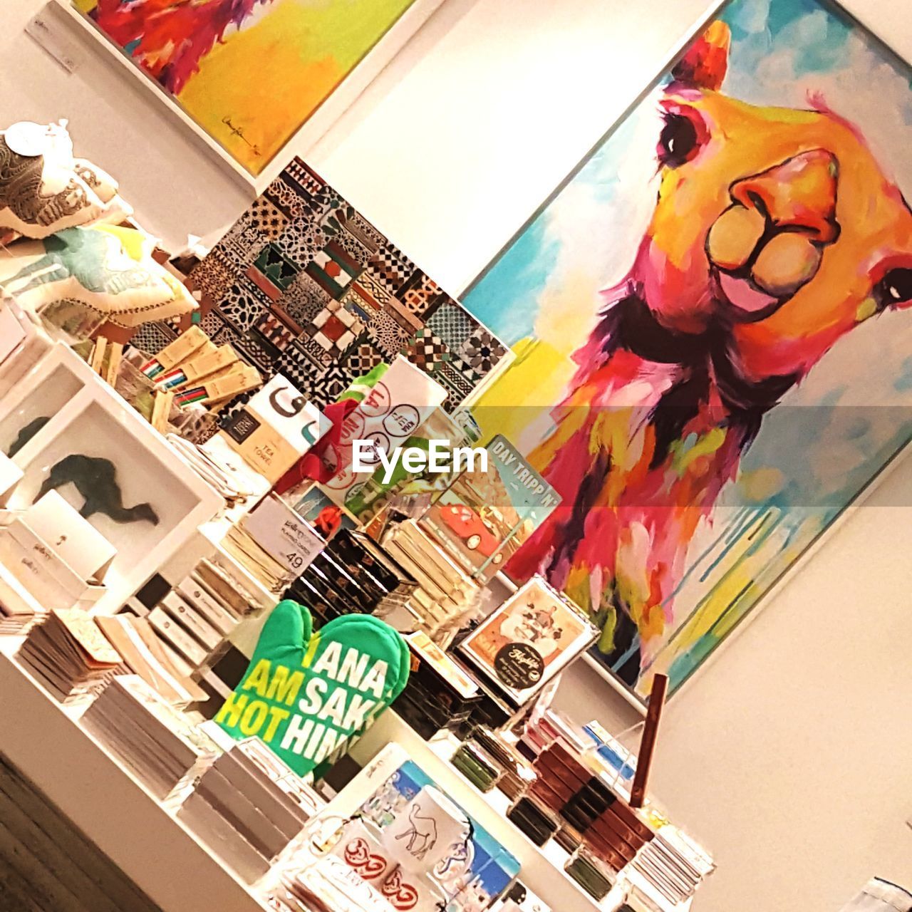 Multi colored objects at store for sale