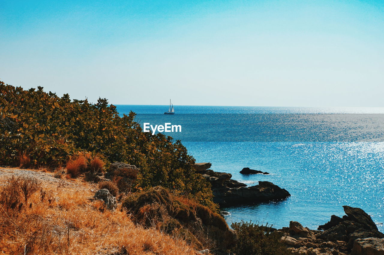 Scenic view of sea against sky