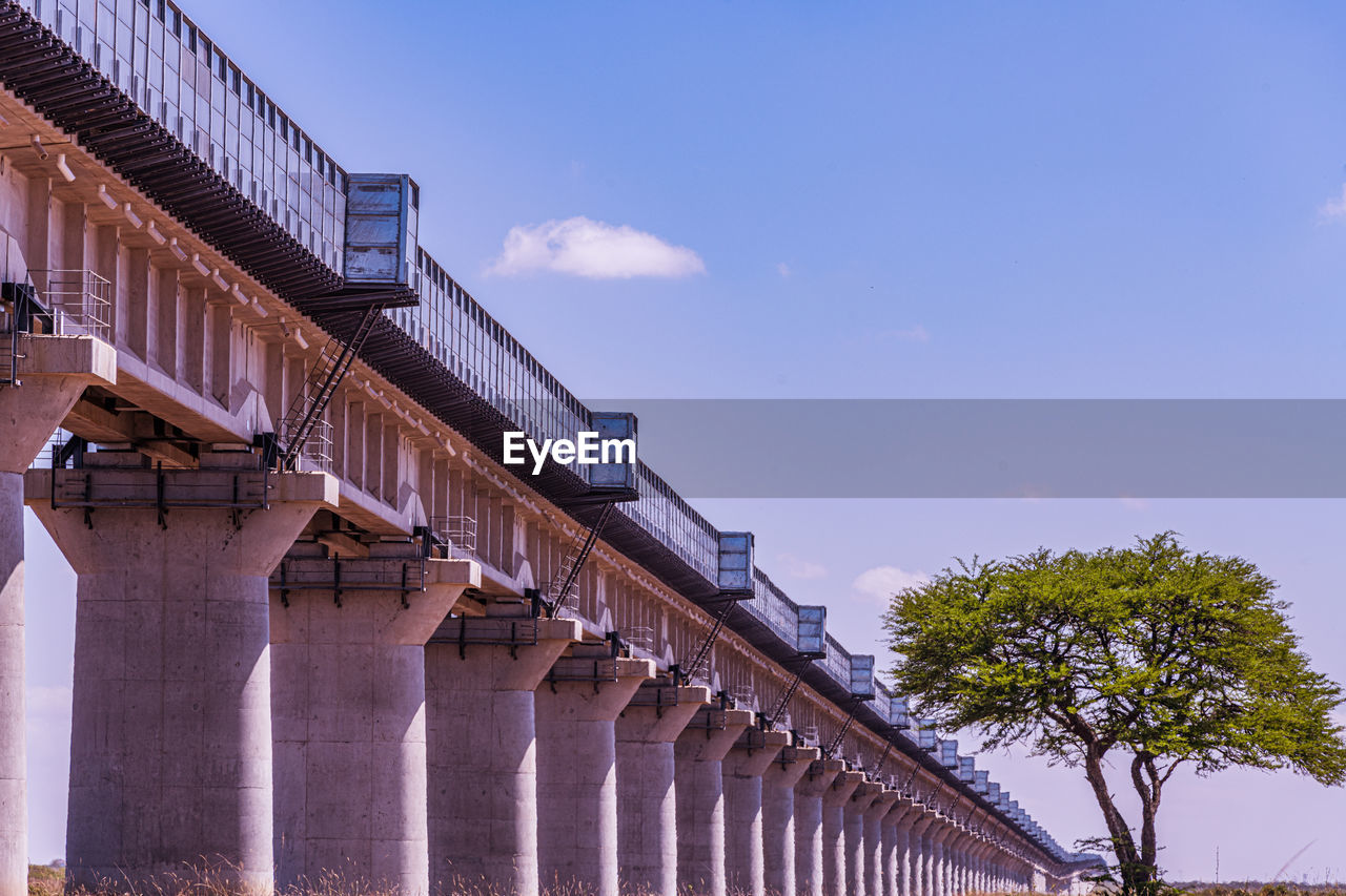 low angle view of bridge against sky