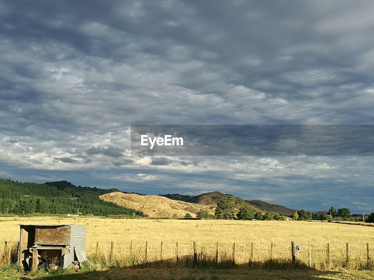 SCENIC VIEW OF DRAMATIC SKY OVER AGRICULTURAL LANDSCAPE