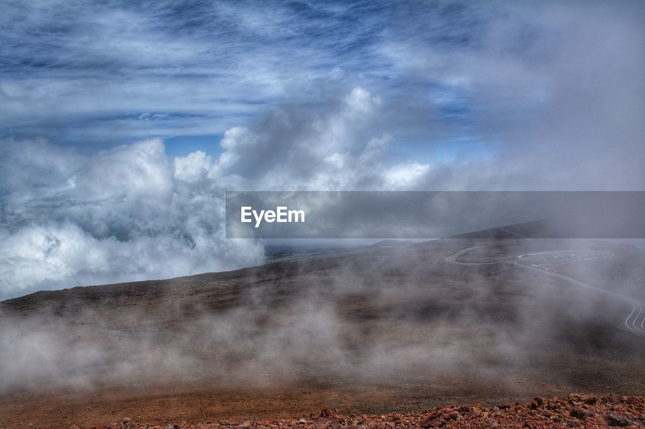 Scenic view of landscape against sky