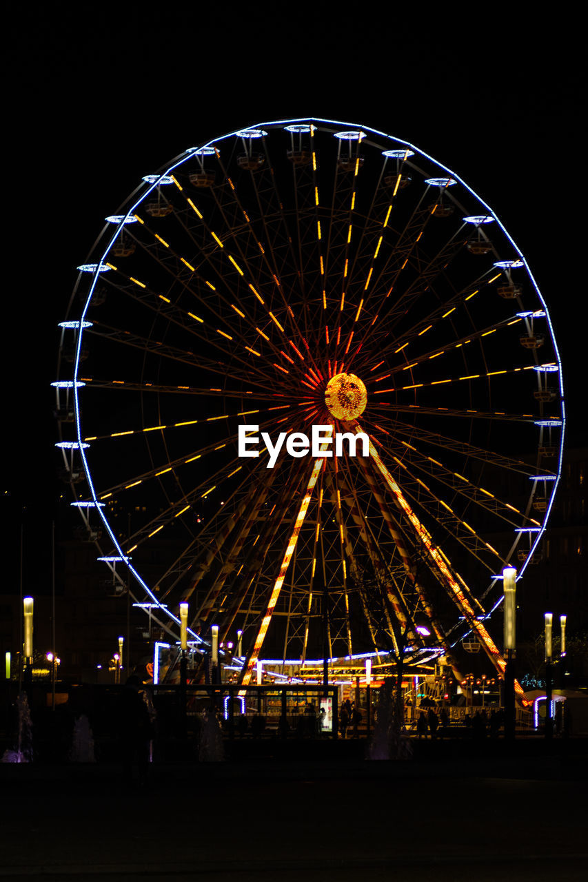 Ferris wheel at night