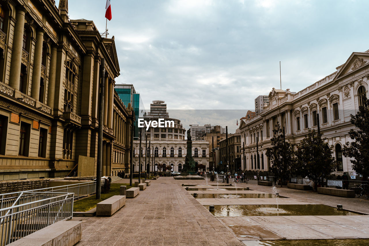 Street amidst buildings in city