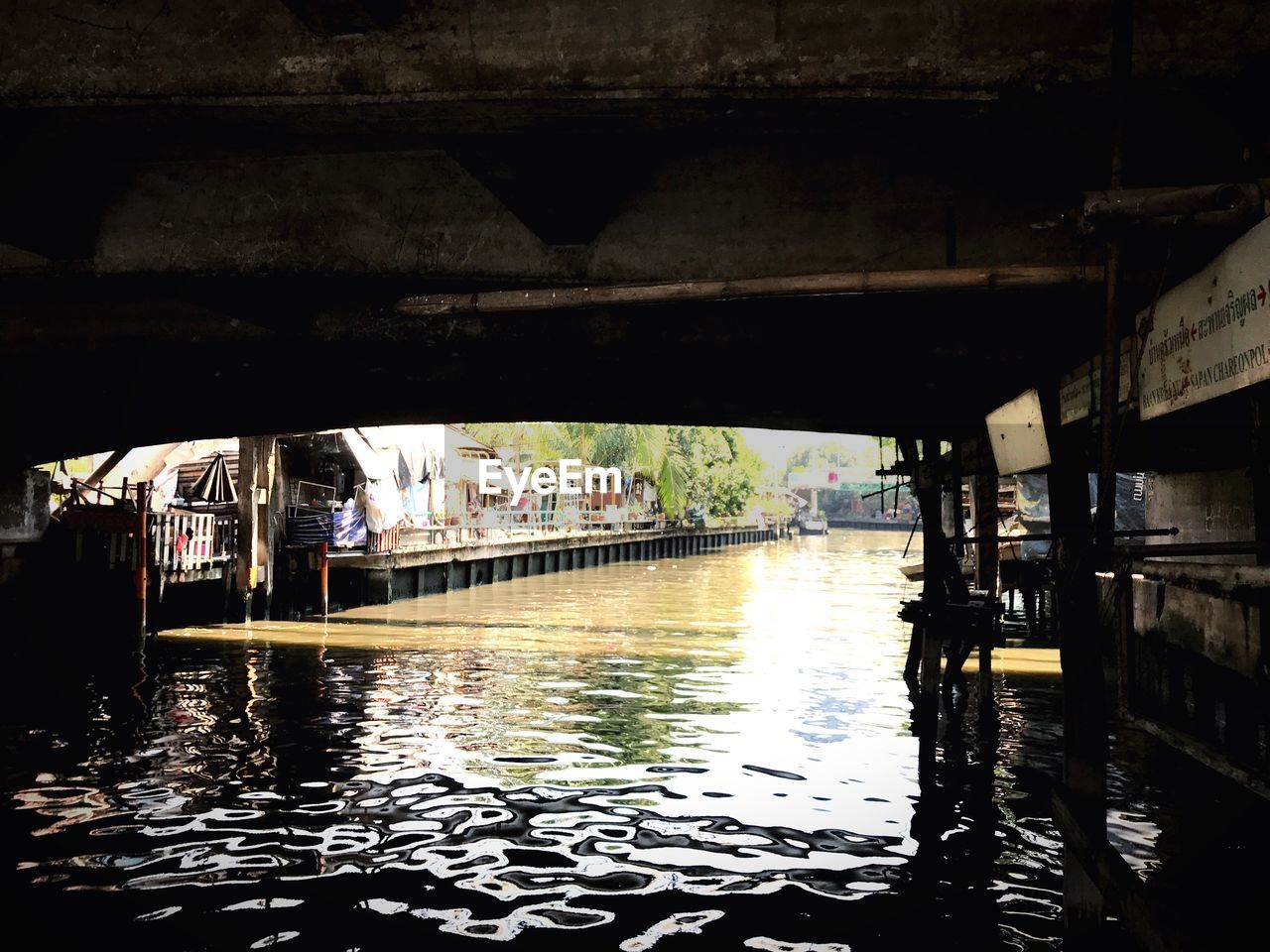 CANAL ALONG BUILT STRUCTURES