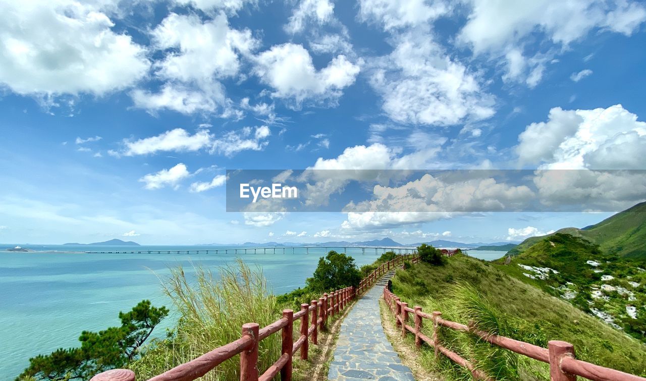 Panoramic view of sea against sky