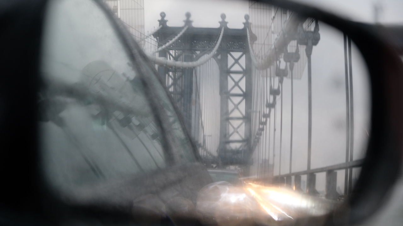 CLOSE-UP OF WINDOW ON CAR