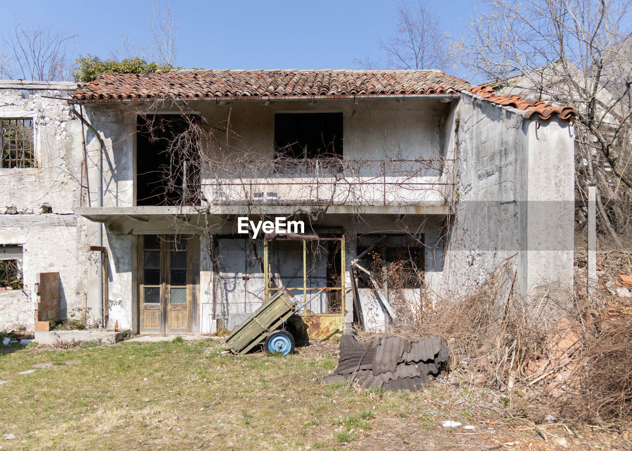 house on field