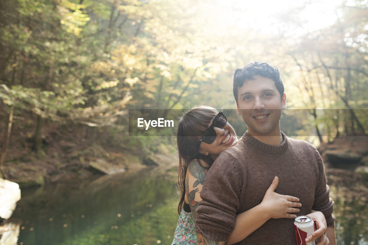 Portrait of a happy young couple