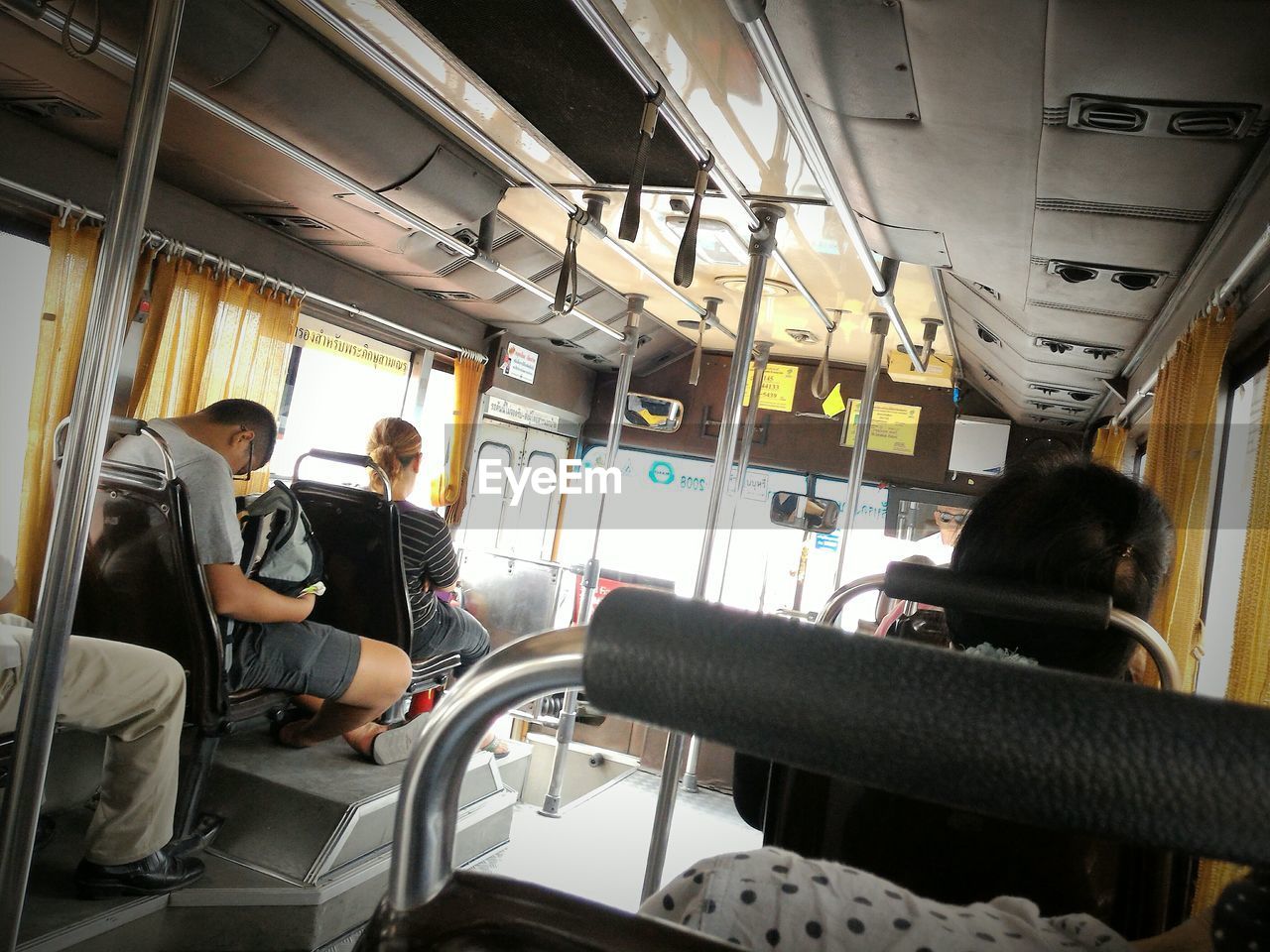 Passengers in bus