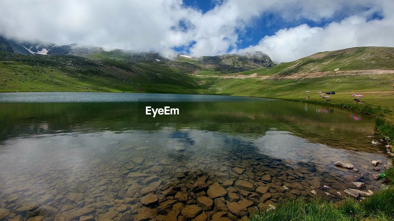 Scenic view of lake