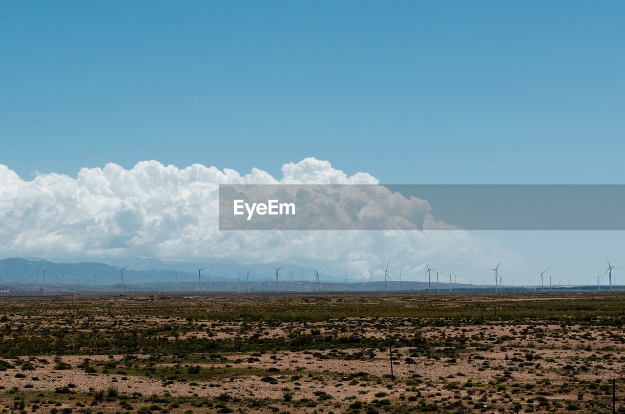 SCENIC VIEW OF FARM AGAINST SKY