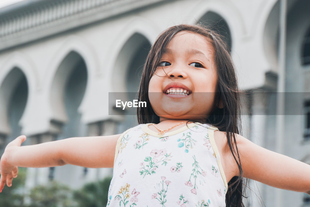 Portrait of a smiling girl