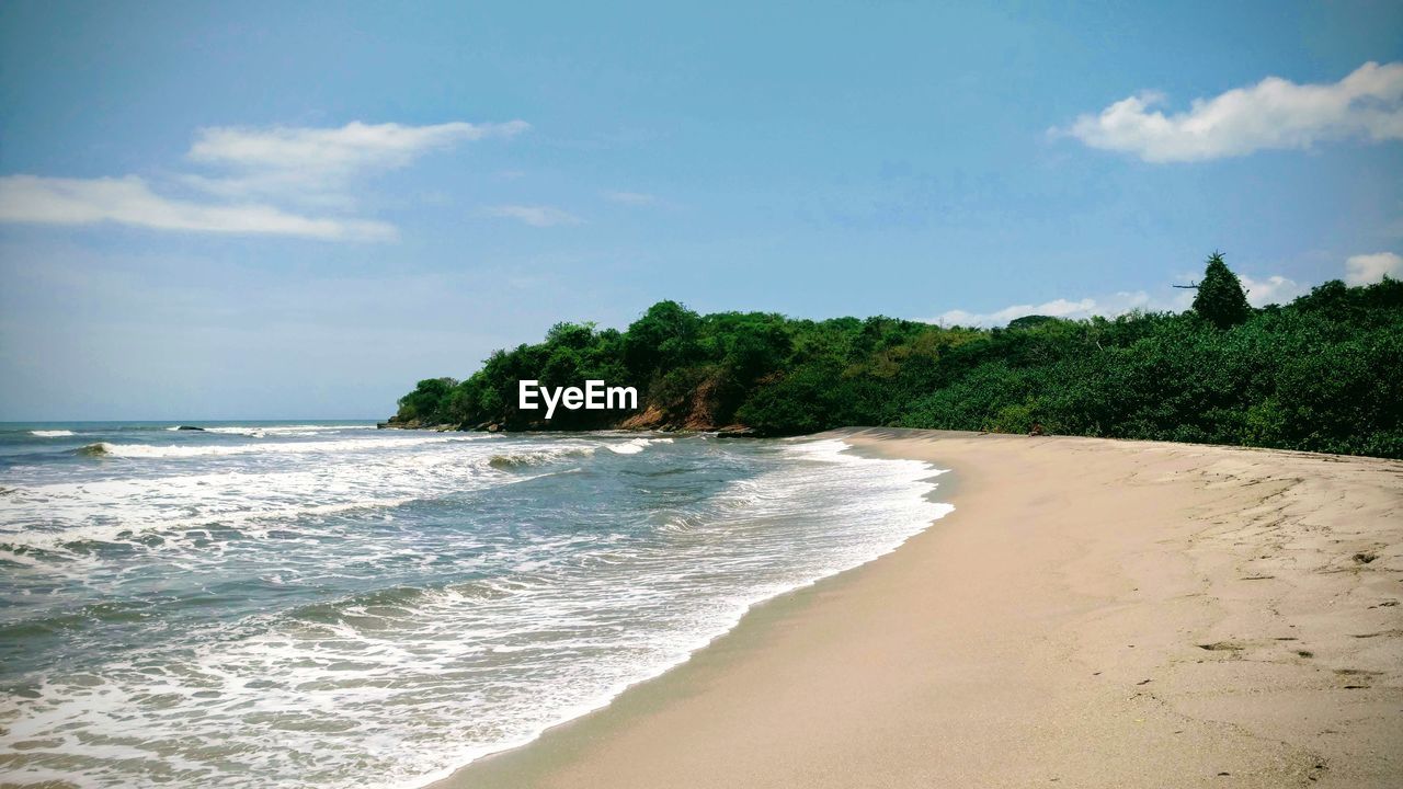 SCENIC VIEW OF BEACH AND SEA AGAINST SKY