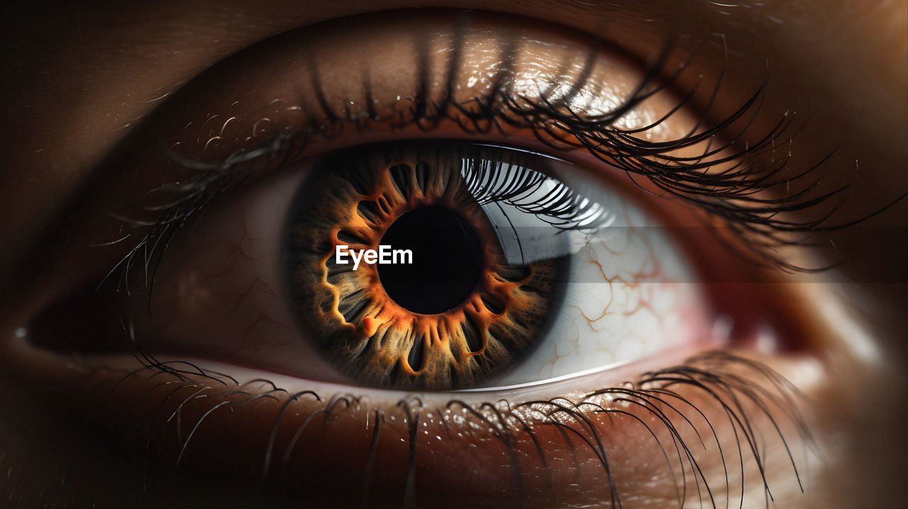 extreme close-up of human eye