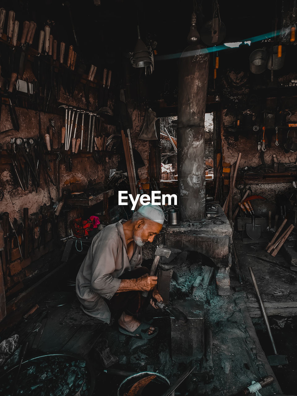 Man working in workshop