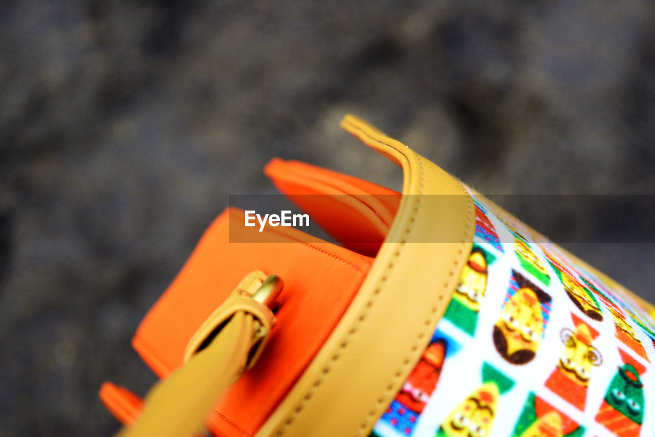 Close-up of purse