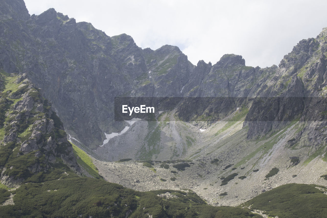 SCENIC VIEW OF MOUNTAIN RANGE AGAINST SKY
