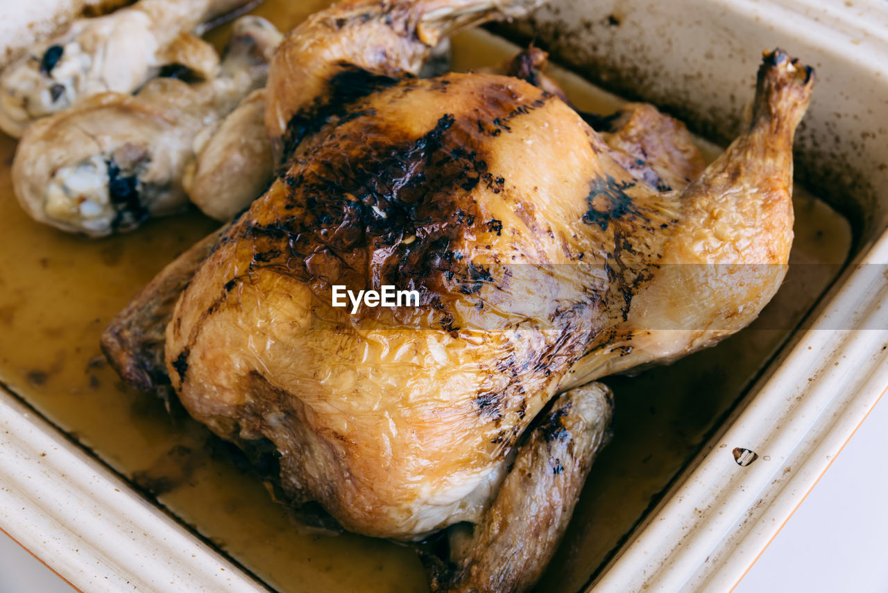 Close-up of roasted meat