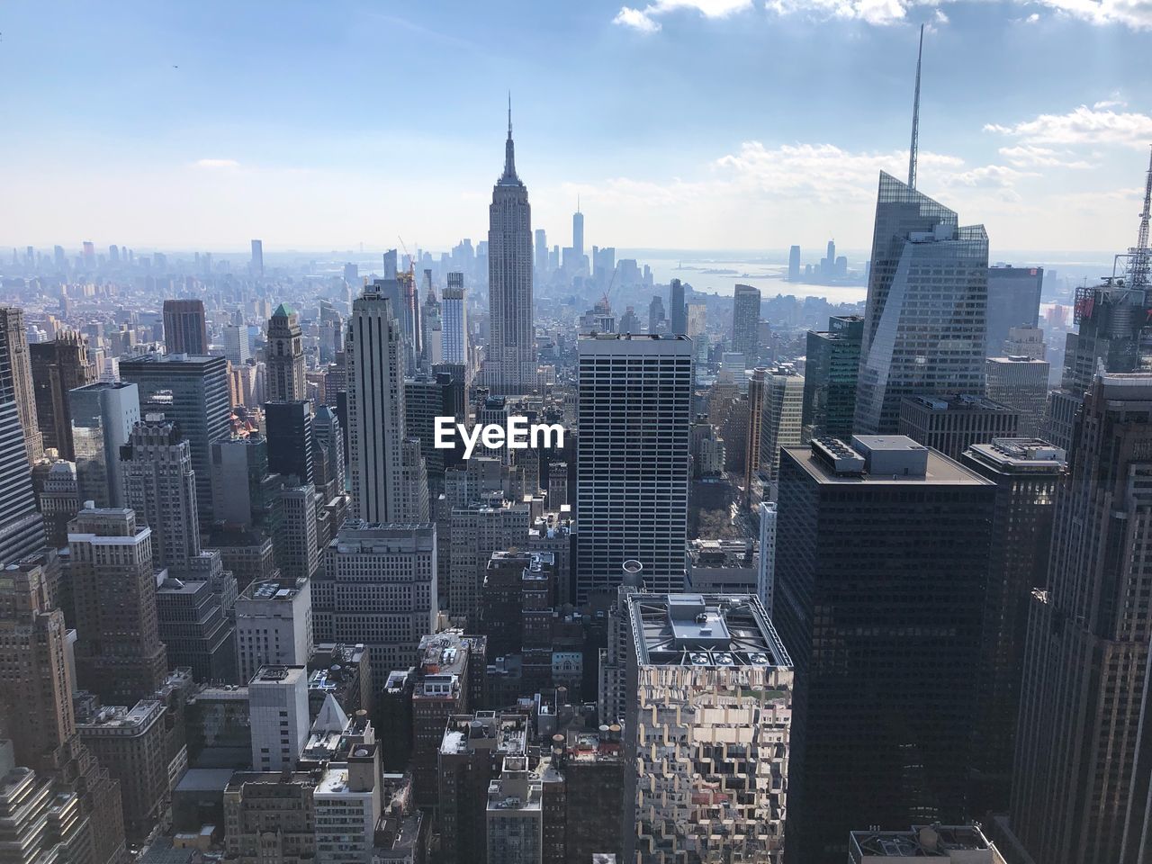 Aerial view of buildings in city