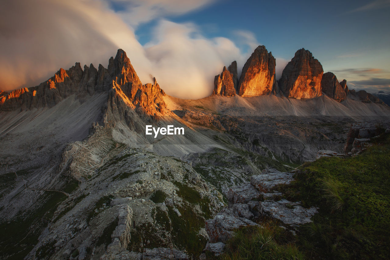 PANORAMIC VIEW OF ROCK FORMATIONS AGAINST SKY