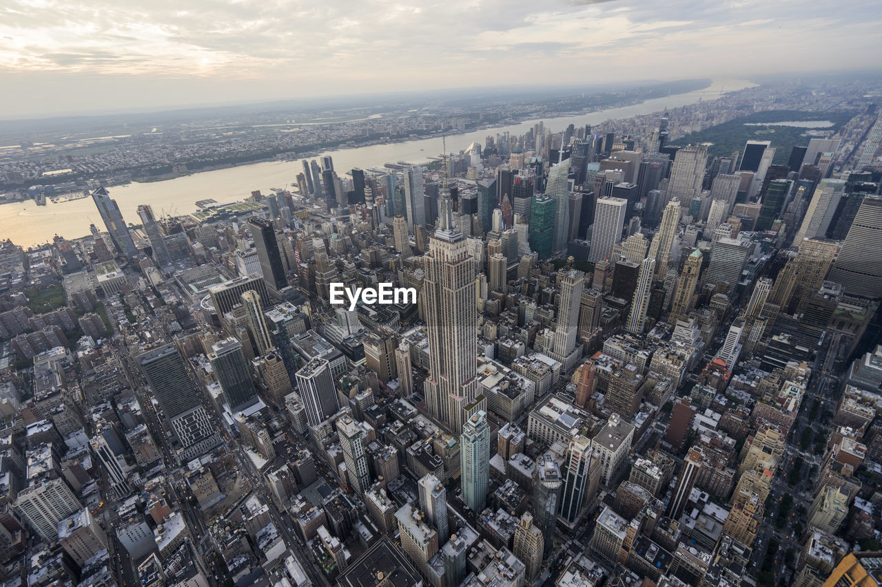 Aerial view of manhattan