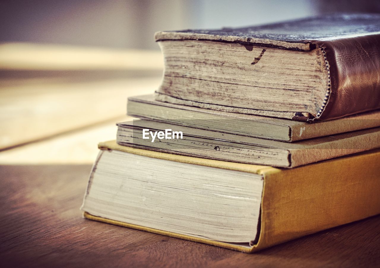 Stack of old books