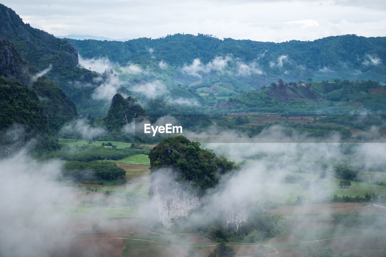 scenic view of mountains