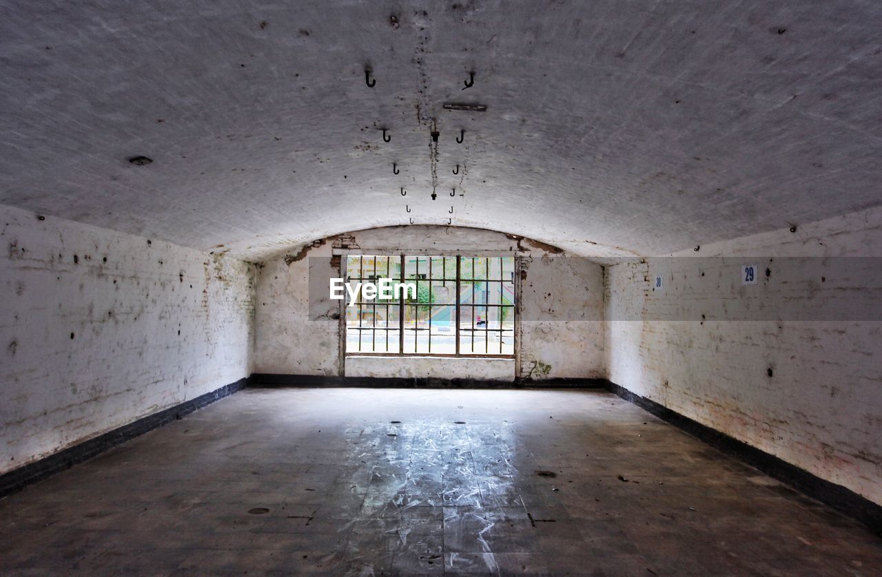 Interior of abandoned building