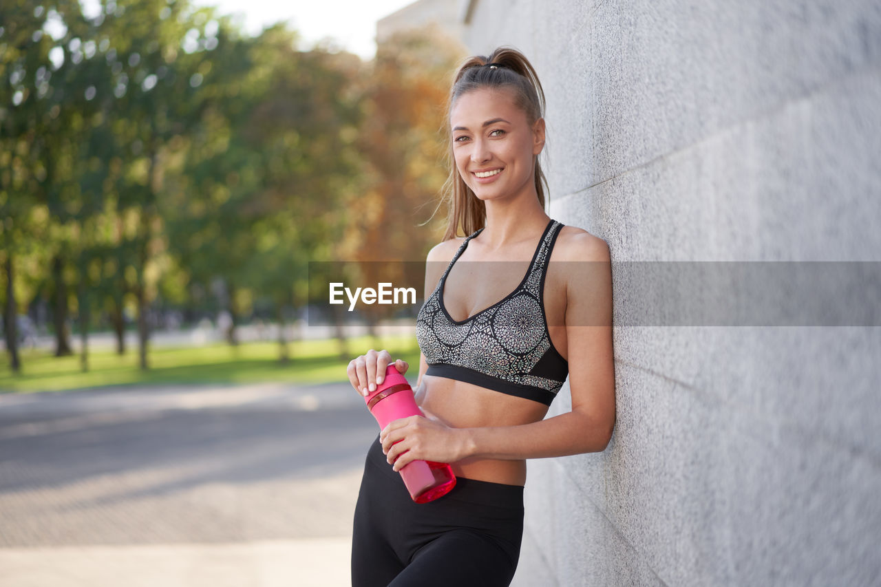 Beautiful young woman smiling