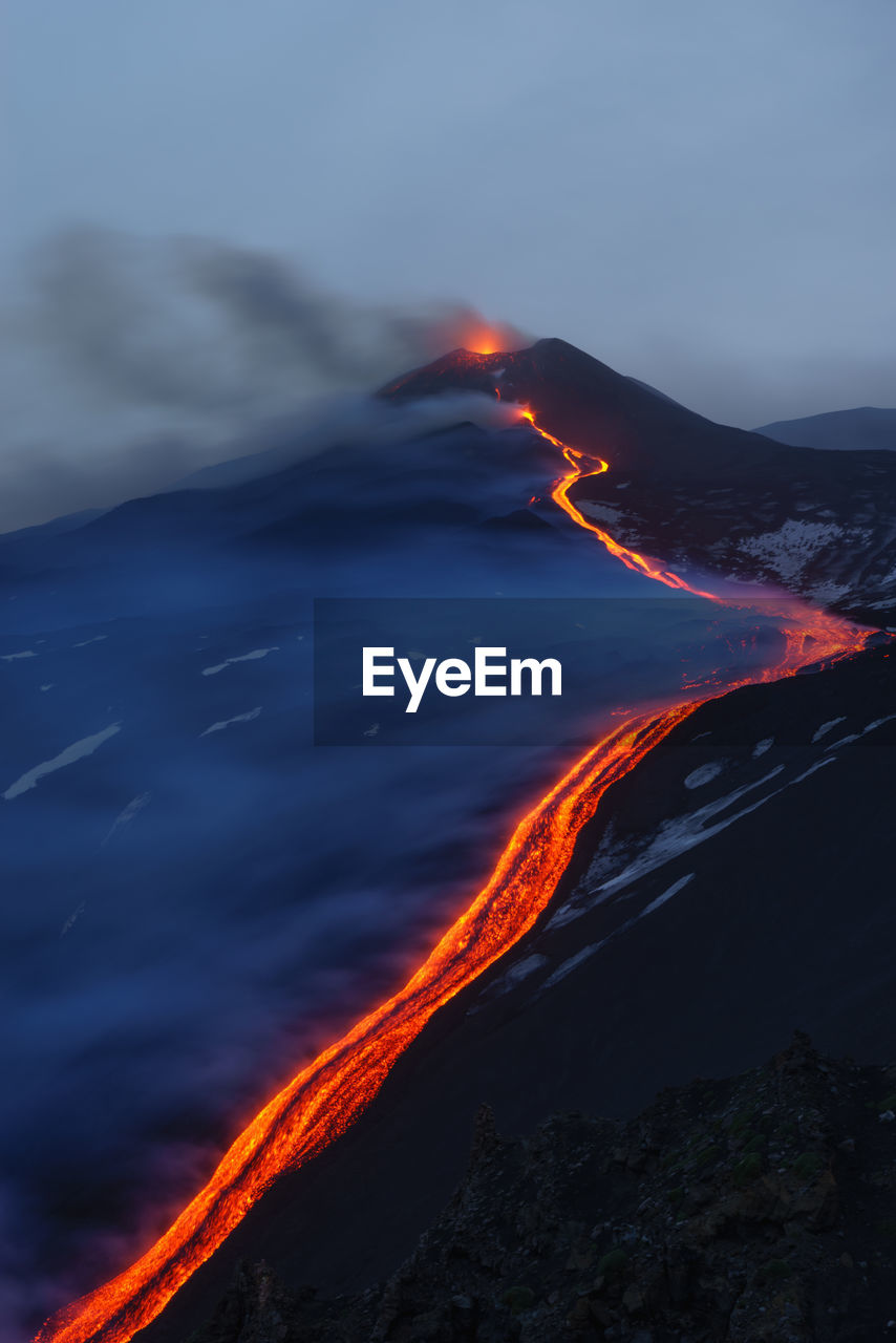 Etna volcano's eruption