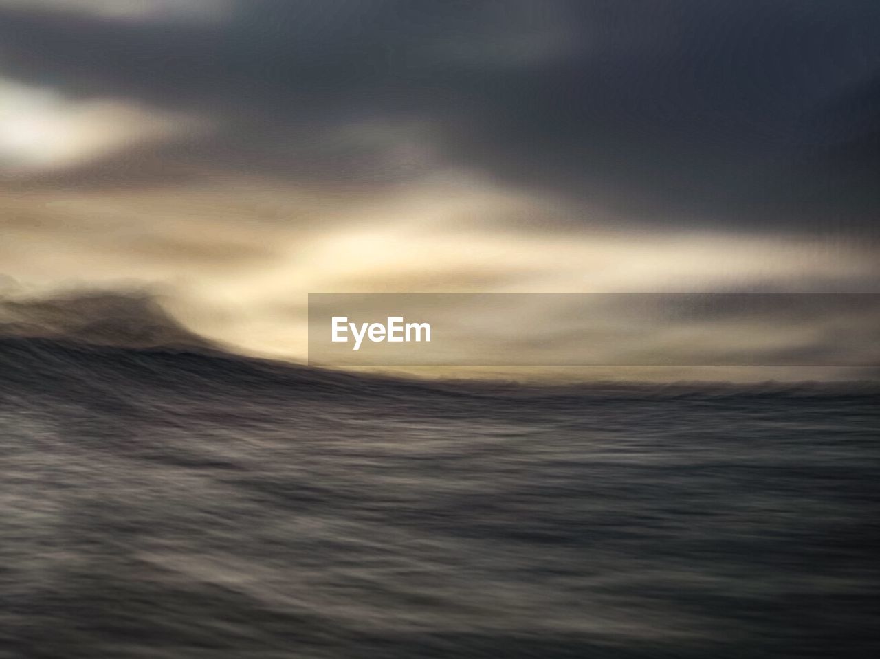 Long exposure wave morning blur in encinitas, san diego, california