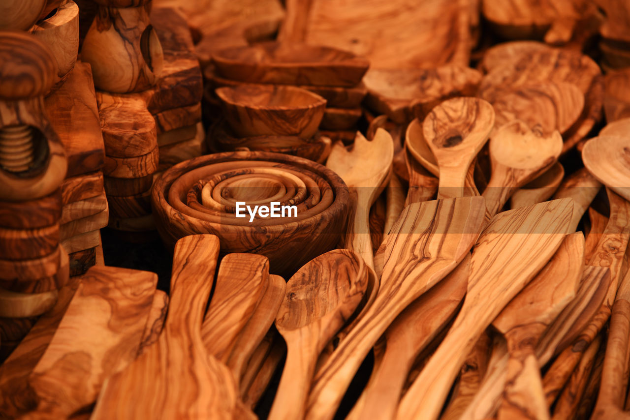 Full frame shot of bread for sale