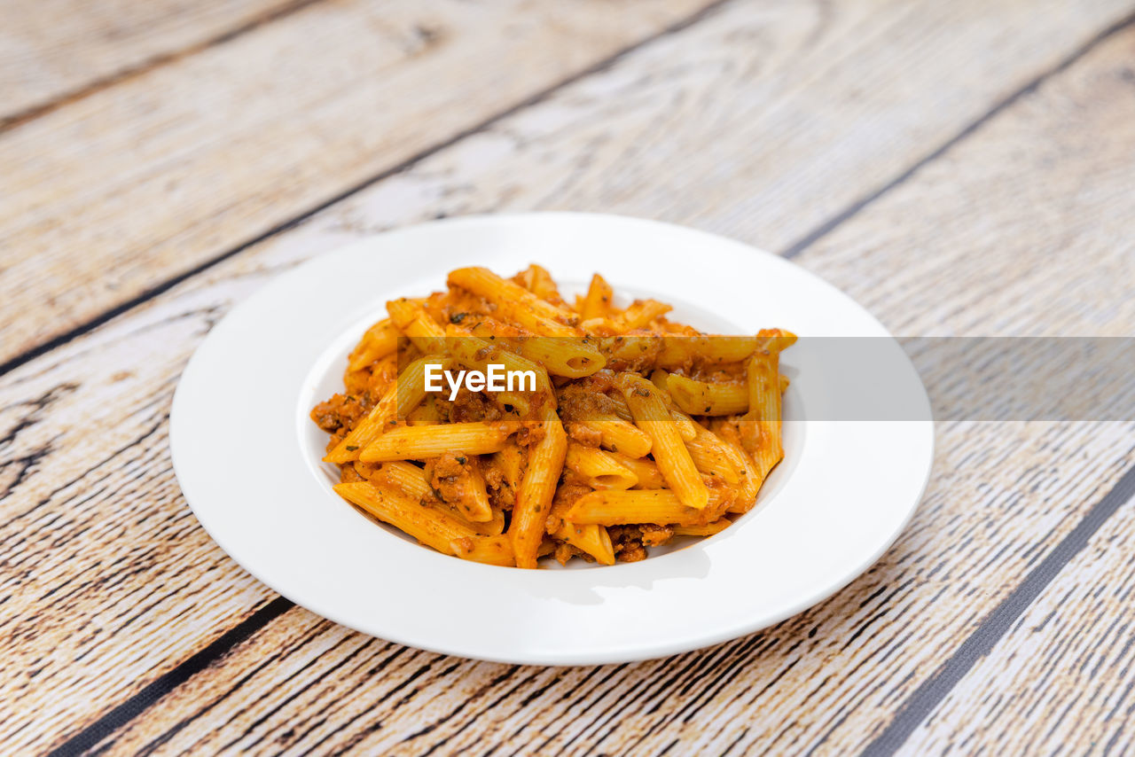 Close-up of food in plate on table