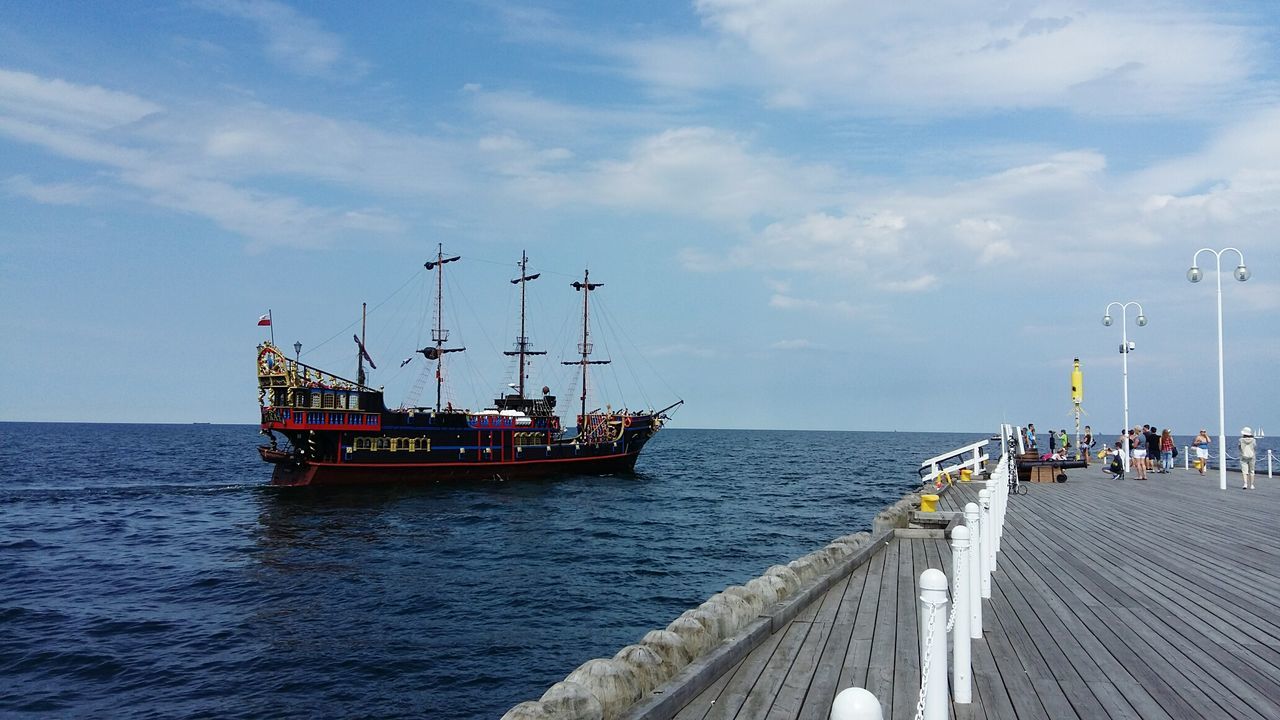 VIEW OF PIER OVER SEA