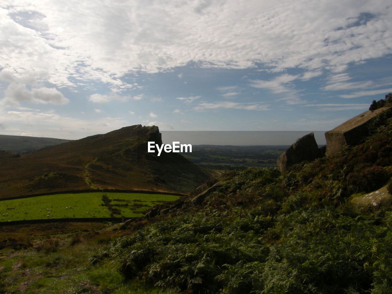 SCENIC VIEW OF GREEN LANDSCAPE AGAINST SKY