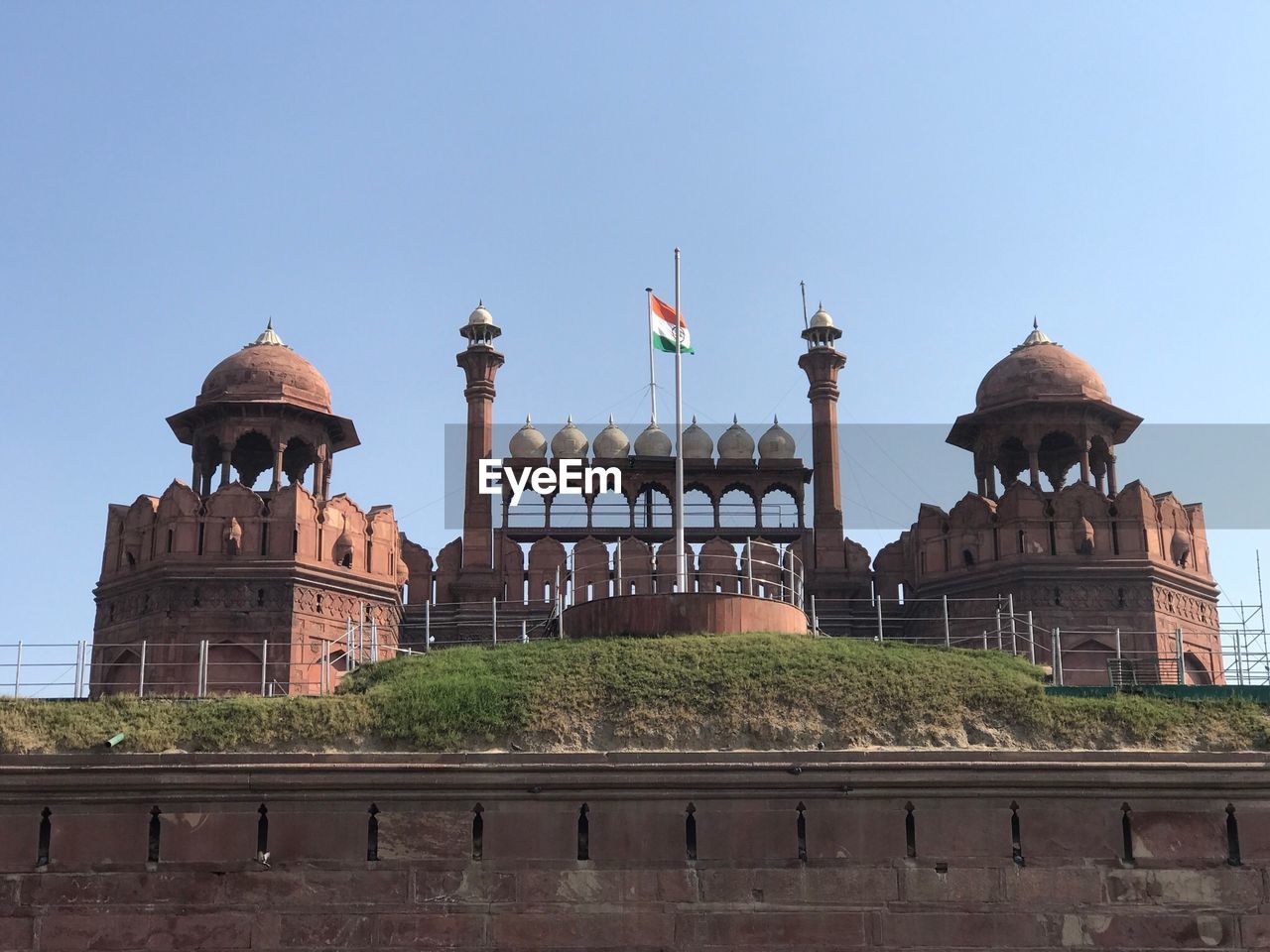 VIEW OF PALACE AGAINST CLEAR SKY