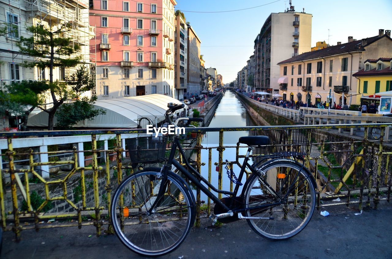 A view of the naviglio pavese in milan