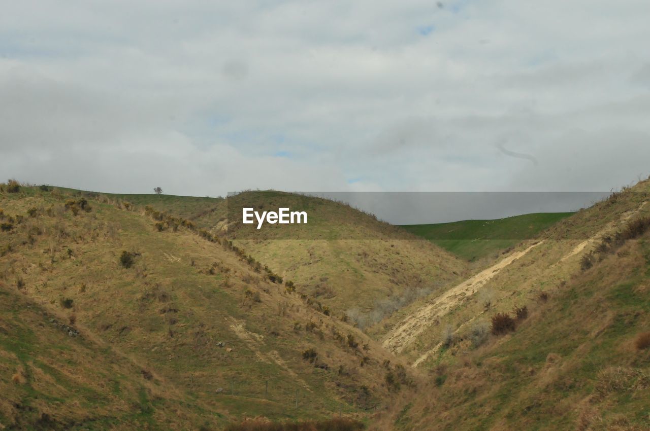 SCENIC VIEW OF GREEN LANDSCAPE AGAINST SKY