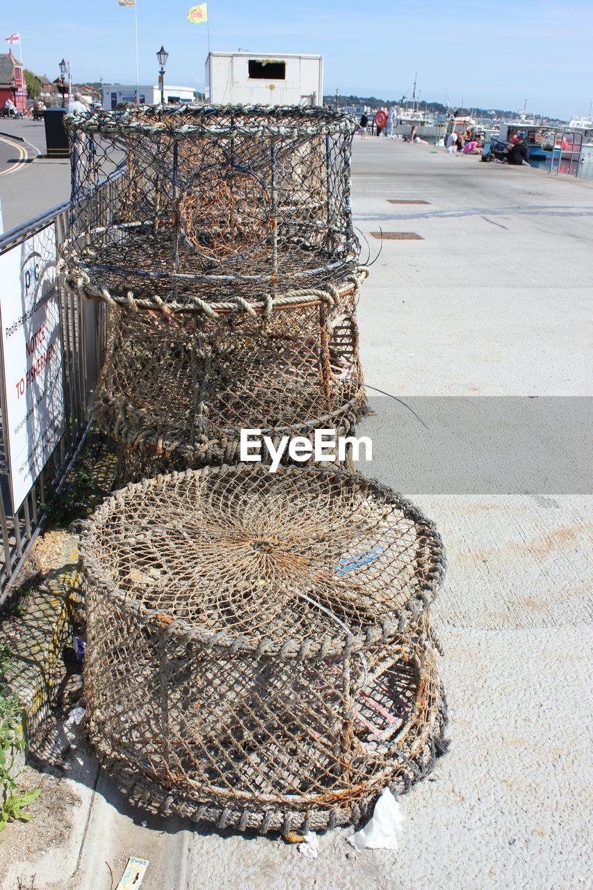 FISHING NET AT SHORE