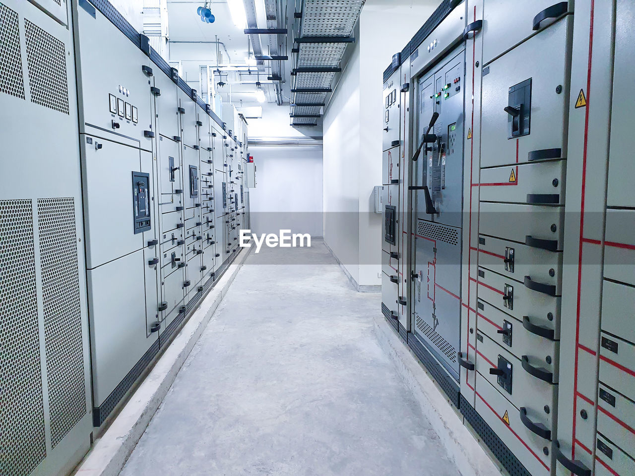 Electrical control room in the building