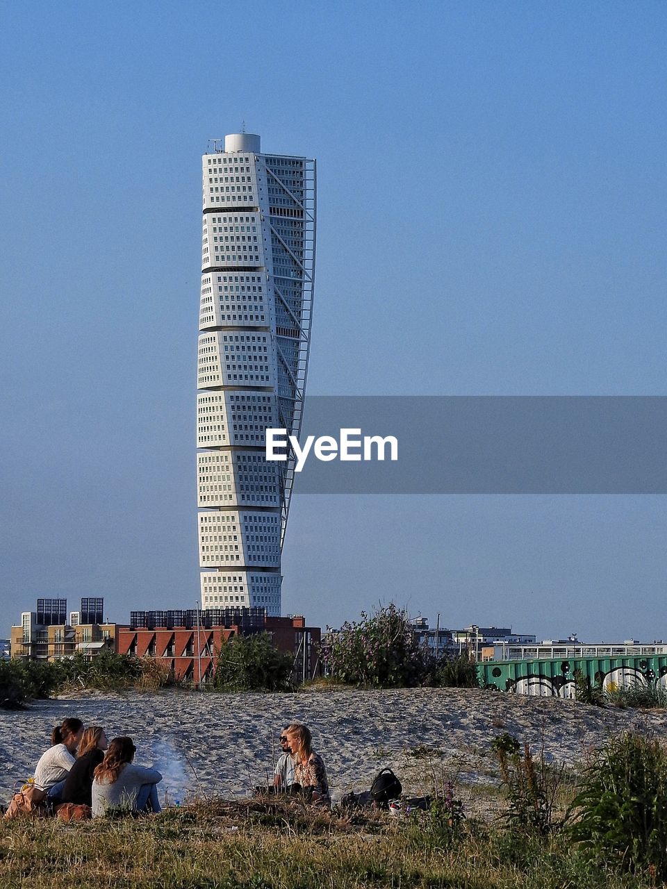 TALL BUILDINGS AGAINST CLEAR SKY