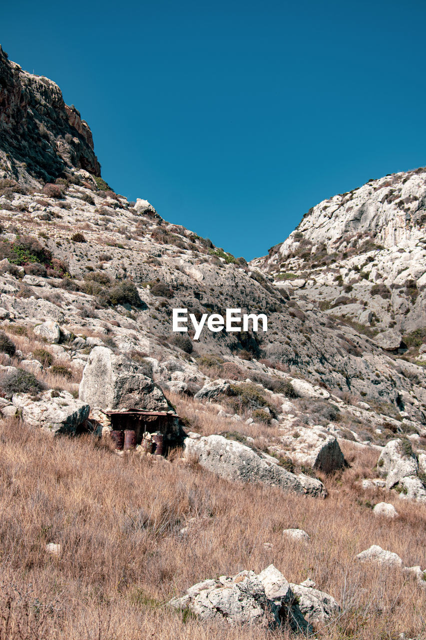 SCENIC VIEW OF MOUNTAINS AGAINST CLEAR SKY