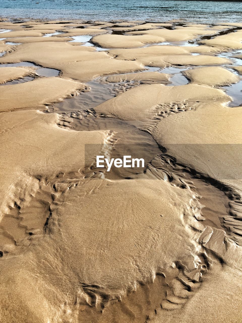 High angle view of beach