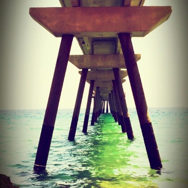 WOODEN PIER ON SEA